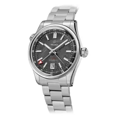 Traska Venturer GMT Meteorite Dark, three-quarter view