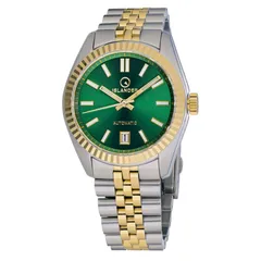 Islander Brookville Hi-Beat two-tone with radiant green dial and fluted gold-tone bezel