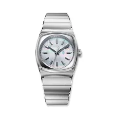 Brew Metric Lite, mother-of-pearl dial, on steel bracelet