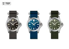 Pook Salpa in black, blue and green on matching nylon straps