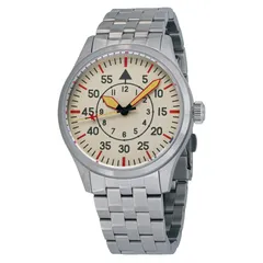 Islander 39mm Pilot in stainless steel with muted gold Type-B dial on steel bracelet